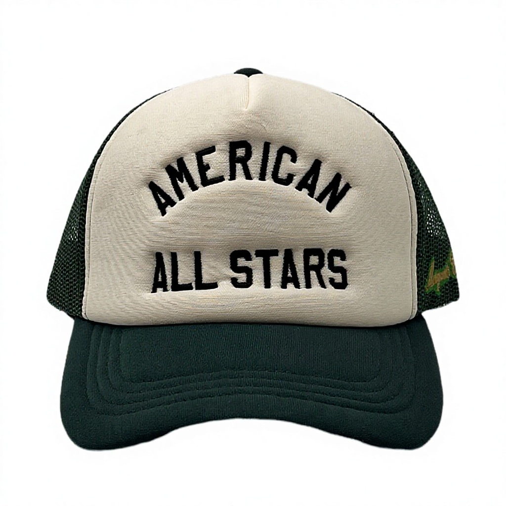 Retro American All Stars Embroidered Foam Trucker Hat