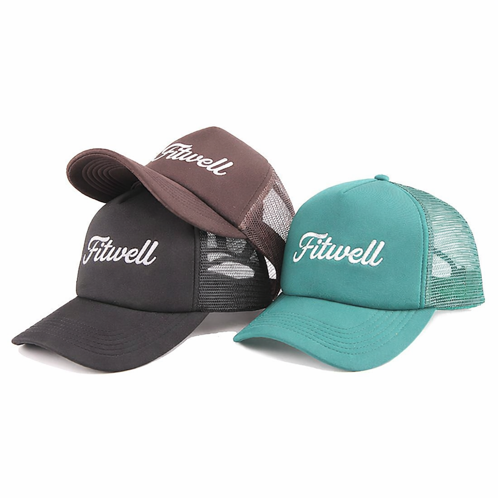 Mesh Back Foam Trucker Cap Embroidered Logo Adjustable Snapback Hat