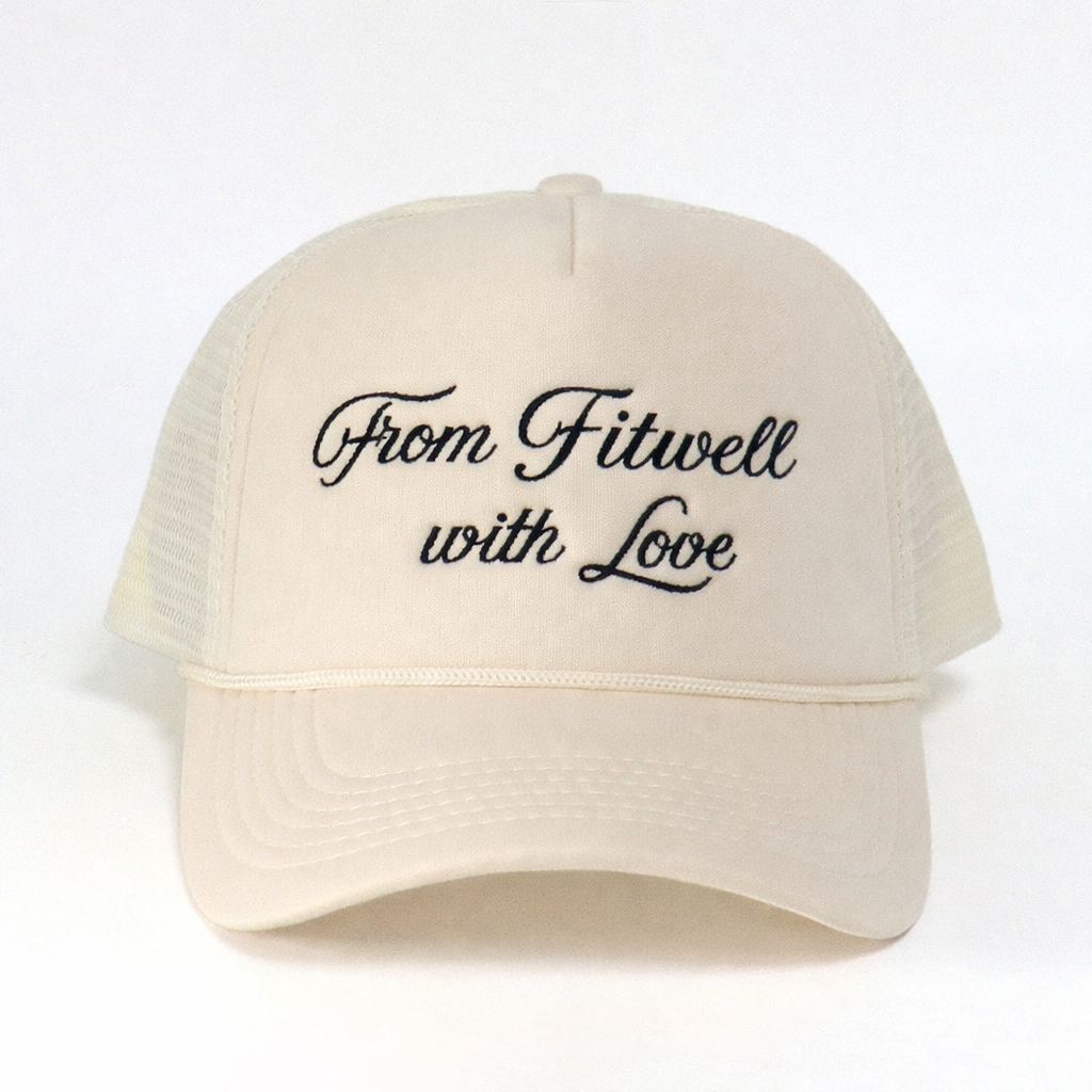 5 Panel Foam Trucker Hat with Script Embroidery Mesh Back Adjustable Snapback Cap