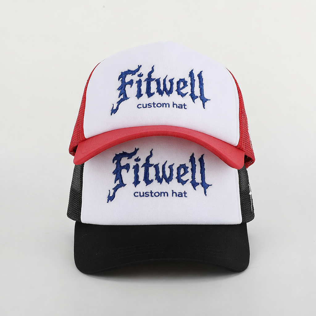 Spirit Lost in Heaven Flame Text Trucker Hat – 5 Panel Foam Cap