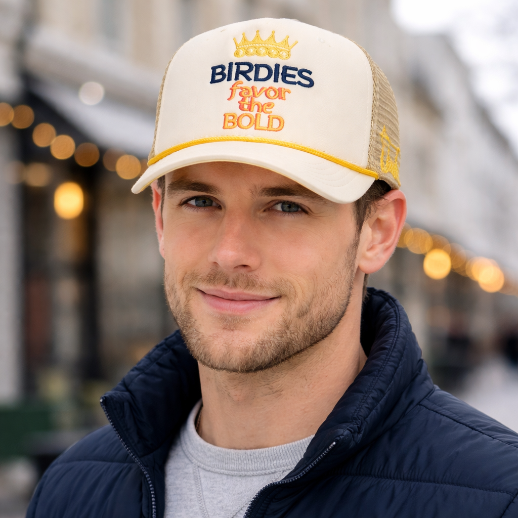 Embroidered Foam Front Trucker Hat with Mesh Back