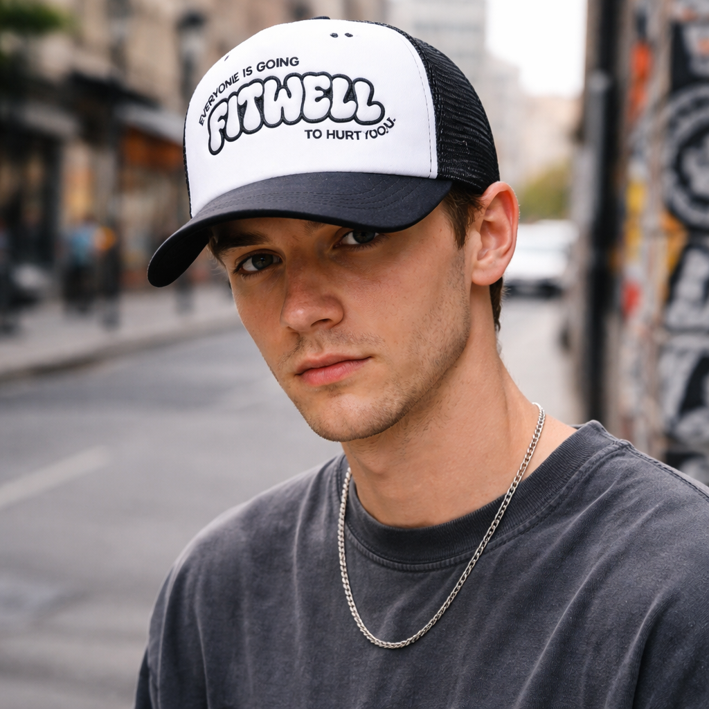 5 Panel High Quality Foam Trucker Hat with Mesh Back and Embroidered Logo
