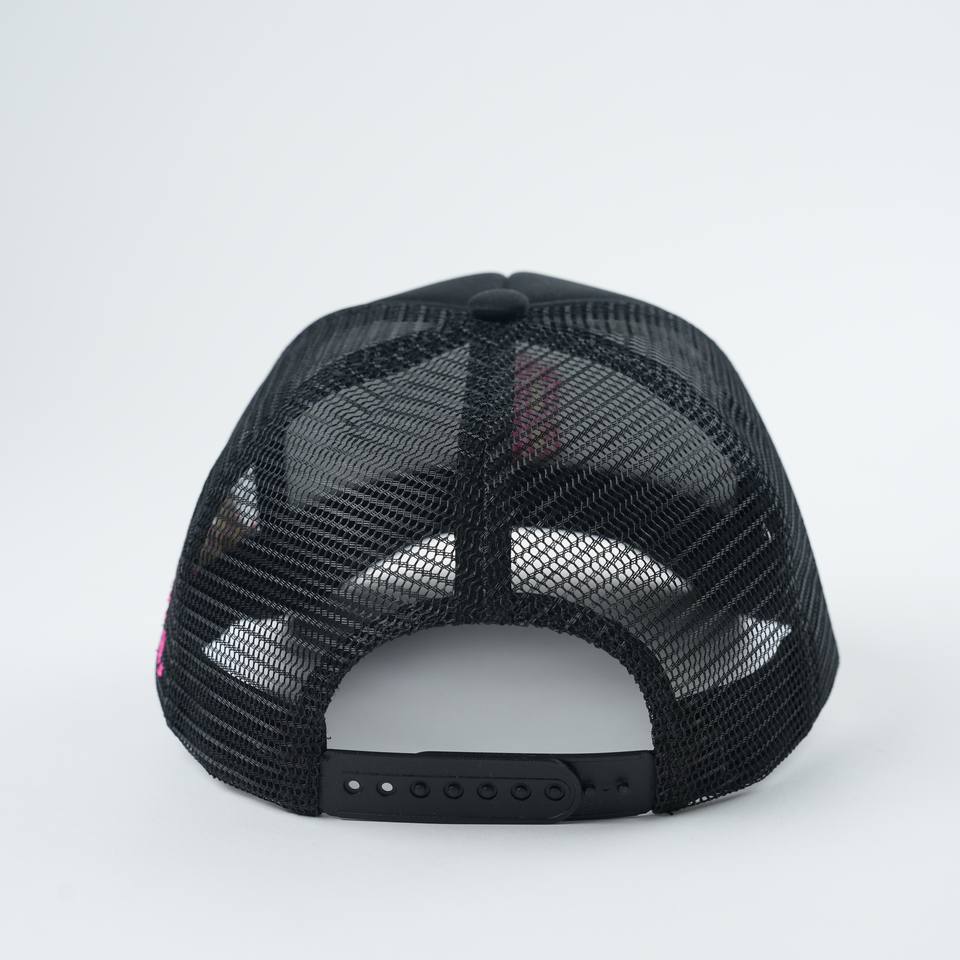 Minimalist Monogram Mesh Trucker Hat – Foam Front Embroidered Cap