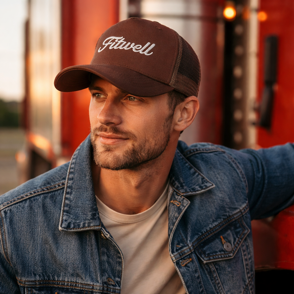 Mesh Back Foam Trucker Cap Embroidered Logo Adjustable Snapback Hat