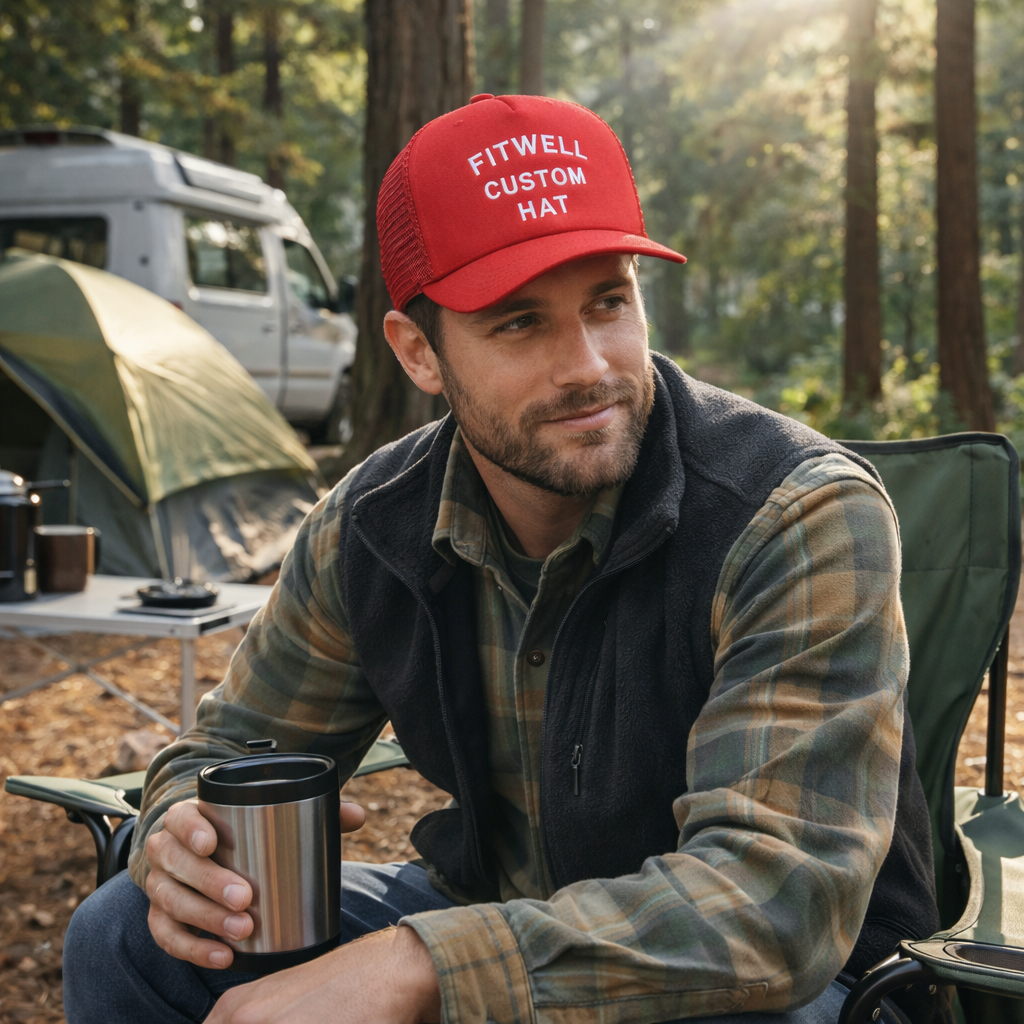 Respect The Queens Embroidered Red Trucker Hat