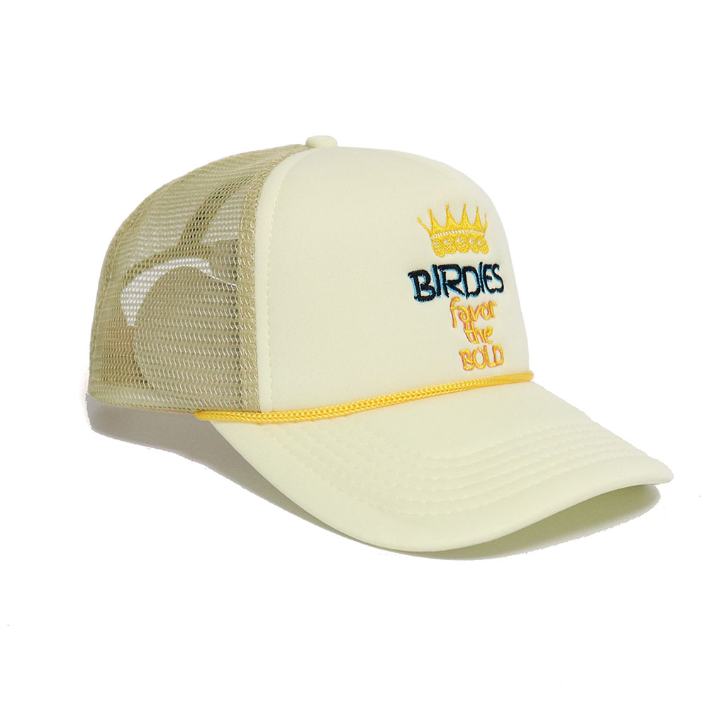 Embroidered Foam Front Trucker Hat with Mesh Back