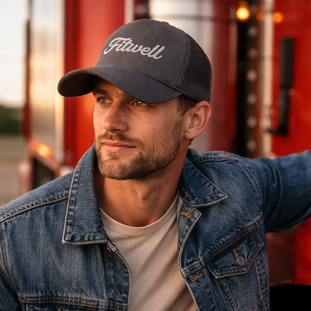 Mesh Back Foam Trucker Cap Embroidered Logo Adjustable Snapback Hat