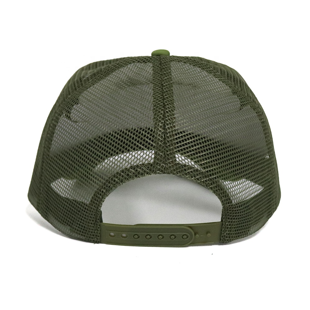 Eat More Ice Cream Embroidered 5-Panel Foam Trucker Hat with Flat Embroidery