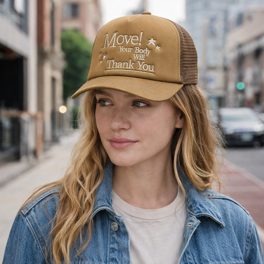 Move! Your Body Will Thank You – Stylish Trucker Cap