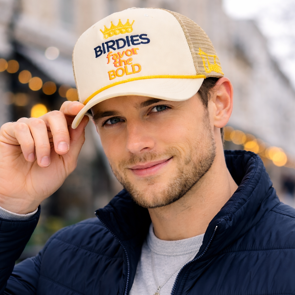 Embroidered Foam Front Trucker Hat with Mesh Back