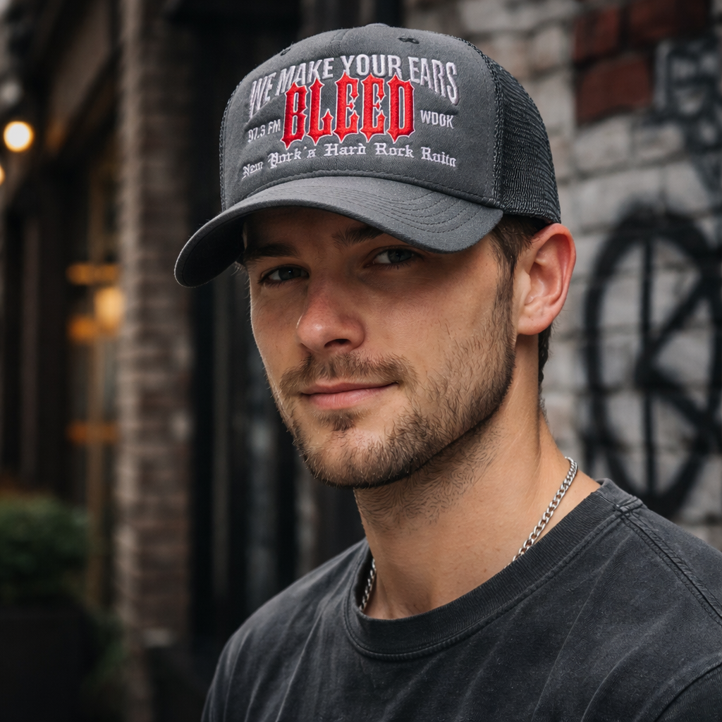 Vintage Style Embroidered Foam Trucker Cap