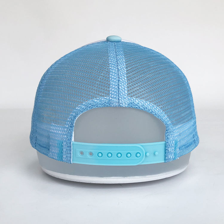 5 Panel Foam Trucker Hat with Flat Embroidered Logo