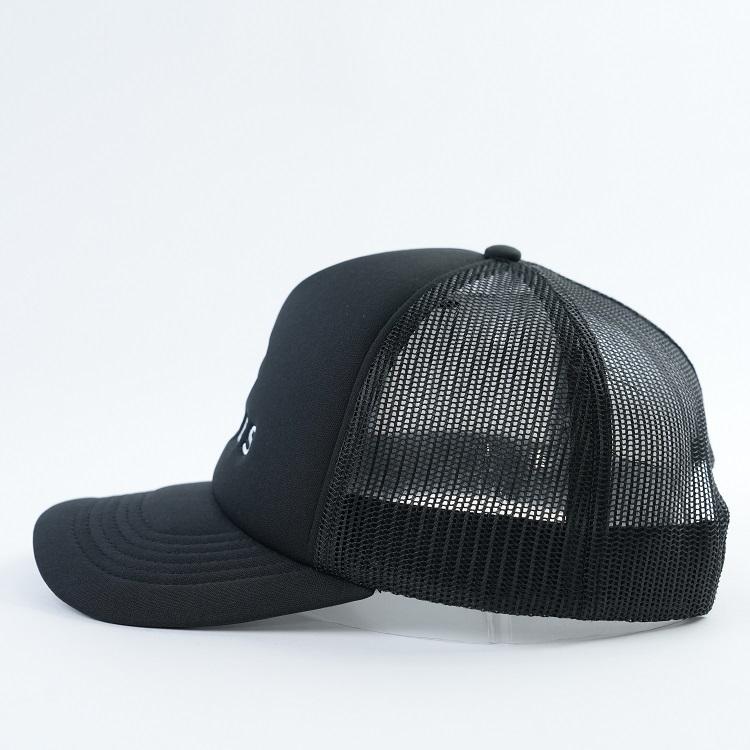 Black Mesh Trucker Cap with Embroidered VYBES Logo