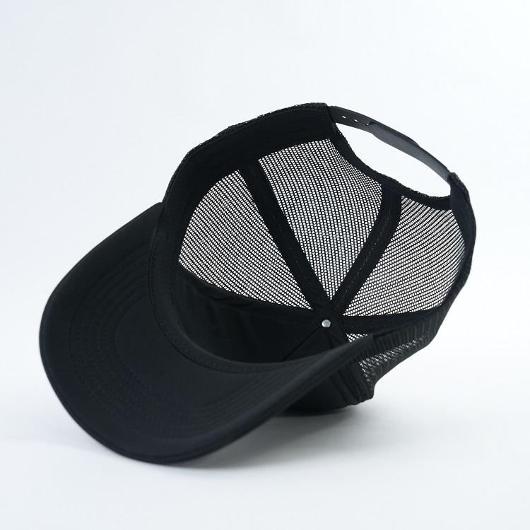 Black Mesh Trucker Cap with Embroidered VYBES Logo