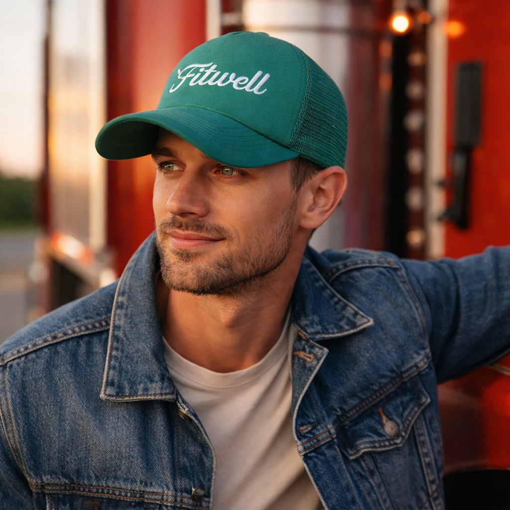 Mesh Back Foam Trucker Cap Embroidered Logo Adjustable Snapback Hat