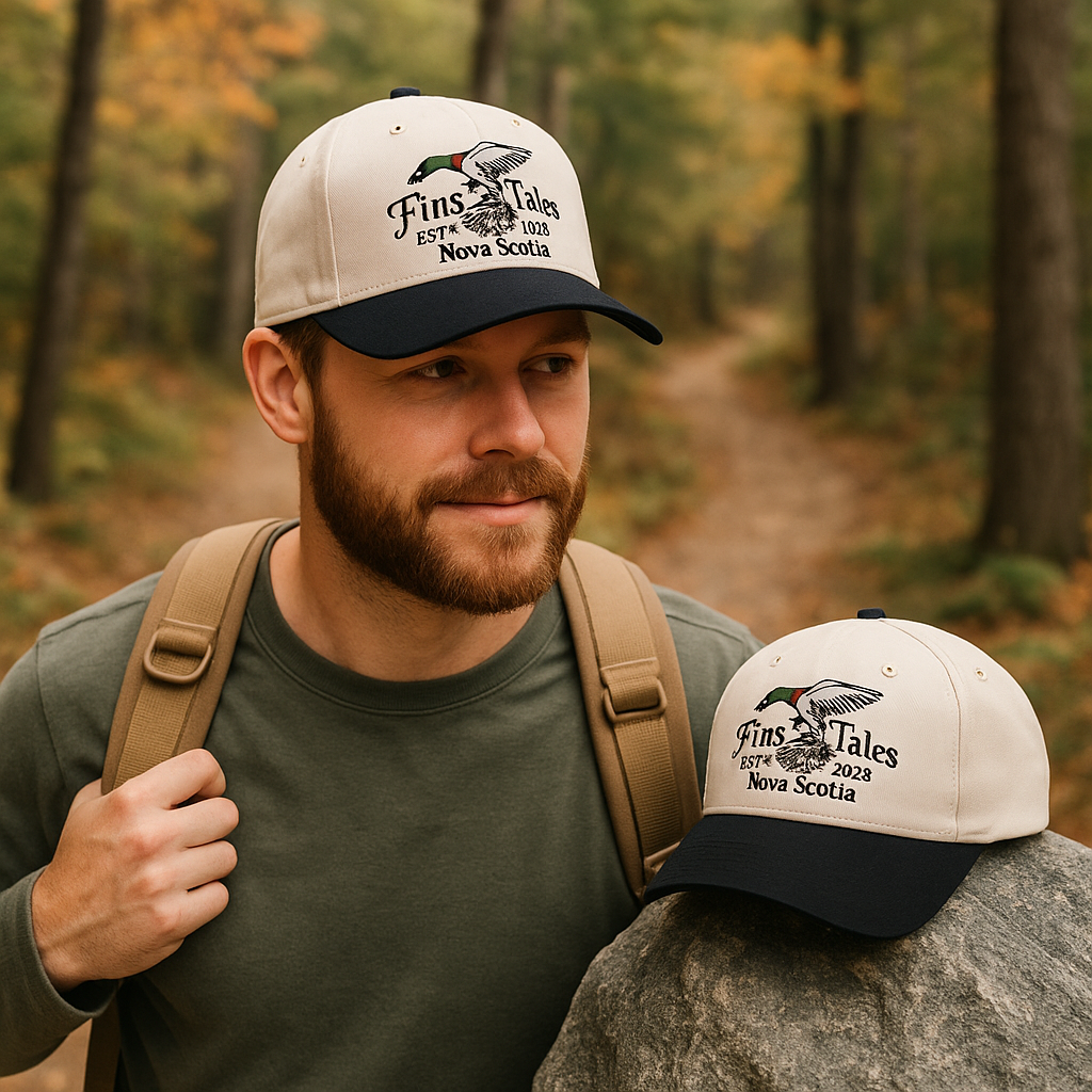 Vintage Two-Tone Cotton Twill Baseball Cap with Flat Embroidery Logo