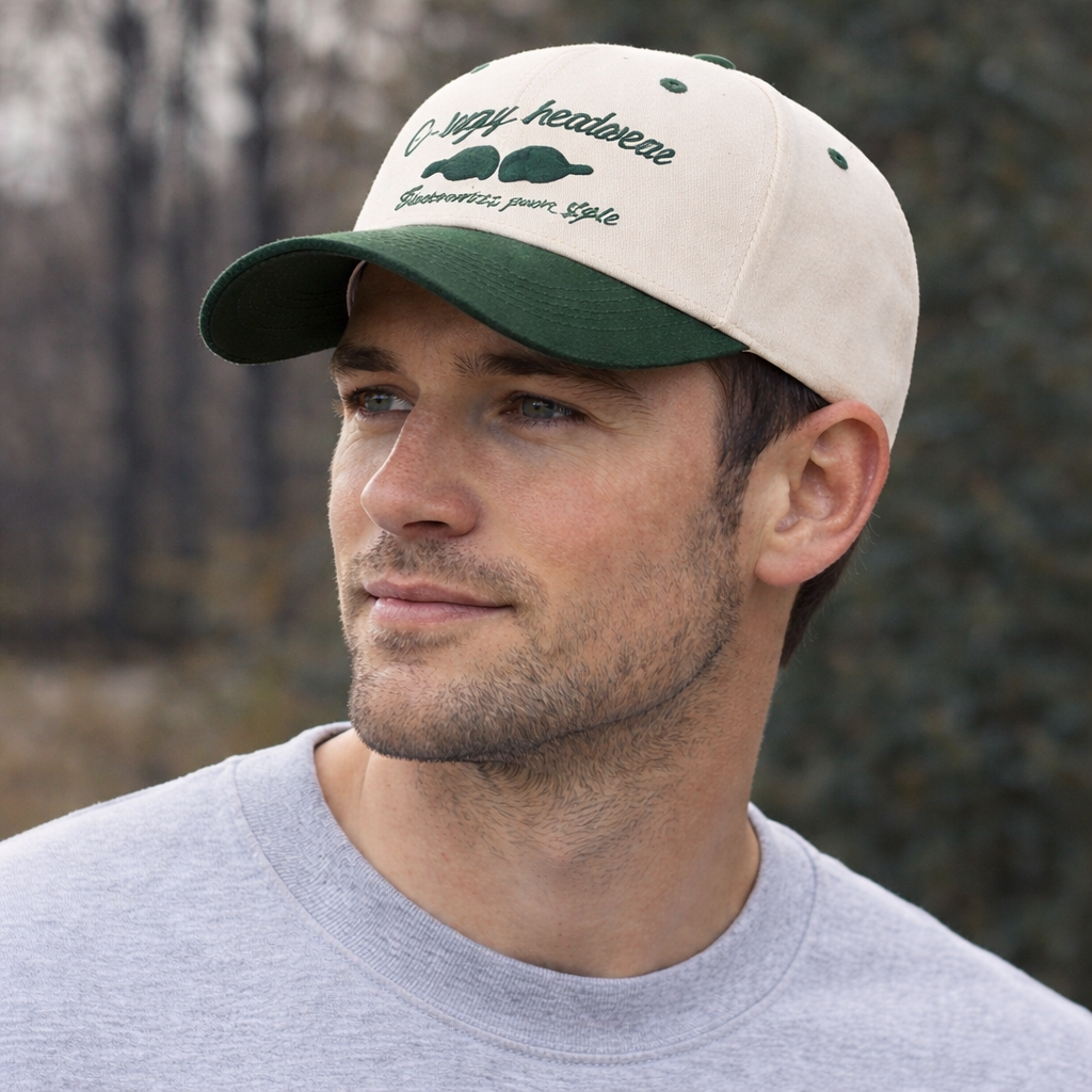 C-ray Two-Tone Embroidered Cotton Baseball Cap – Casual Custom Look