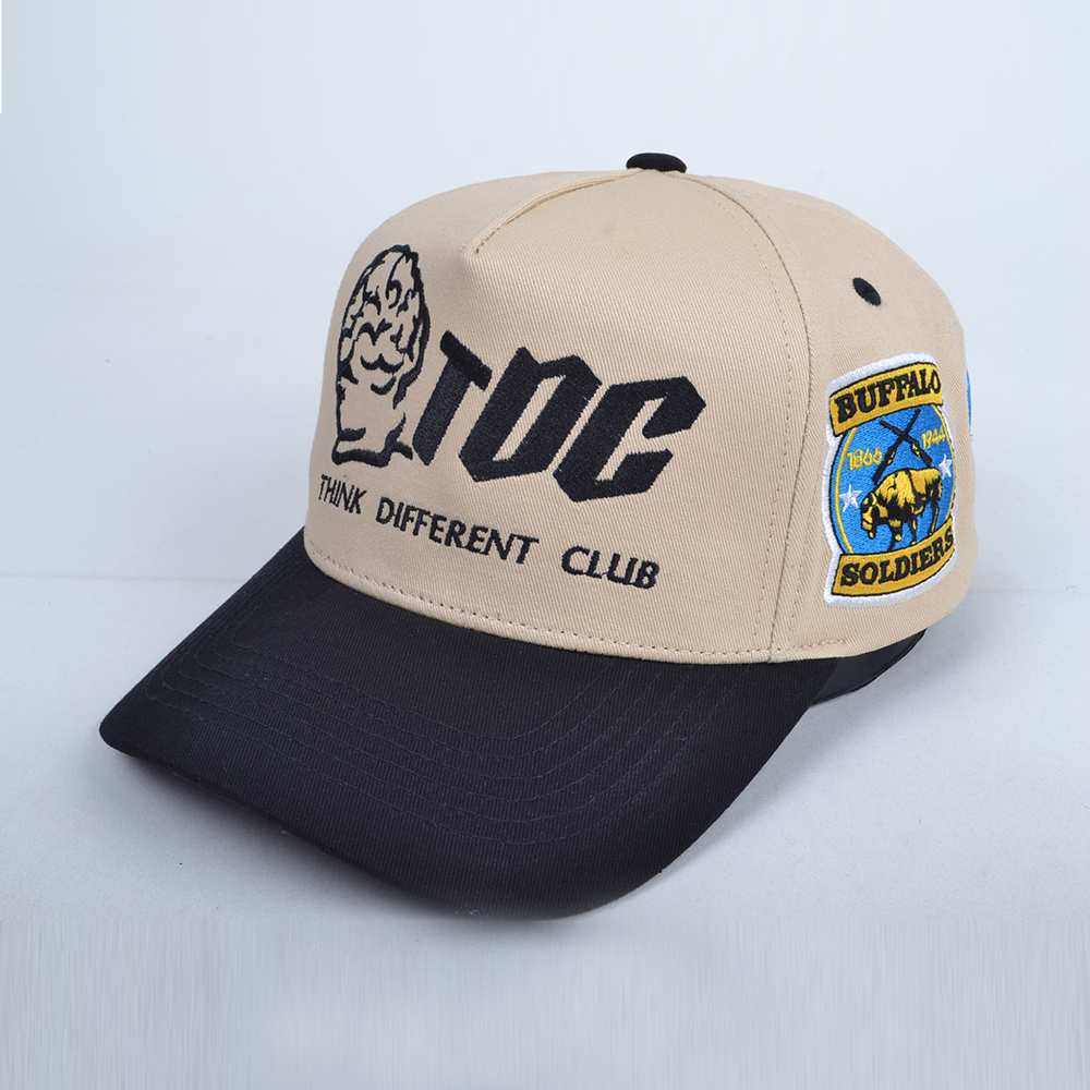 Think Different Club Embroidered Baseball Cap – Two Tone Stylish Hat