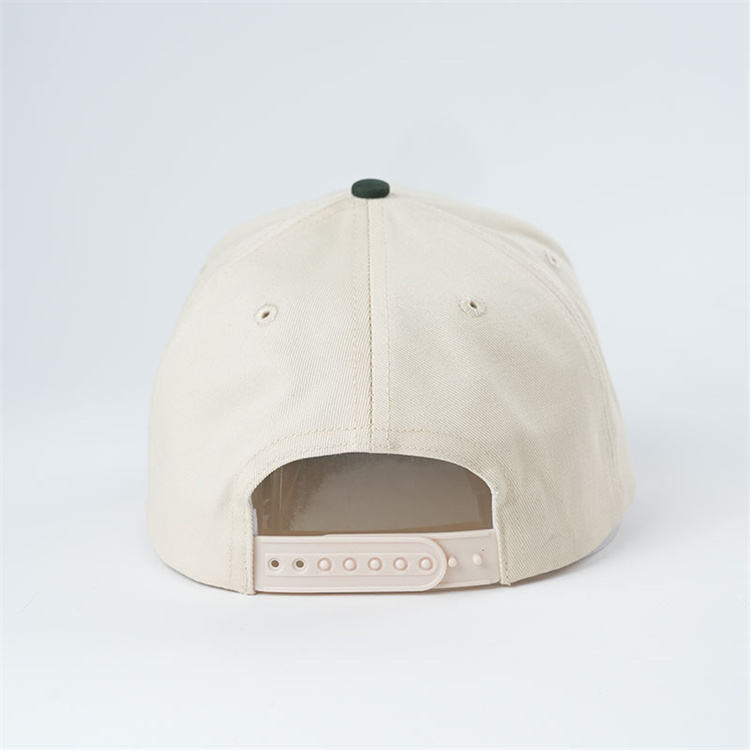 Stylish Two-Tone Cotton Twill Baseball Hat – Modern Embroidered Logo Cap