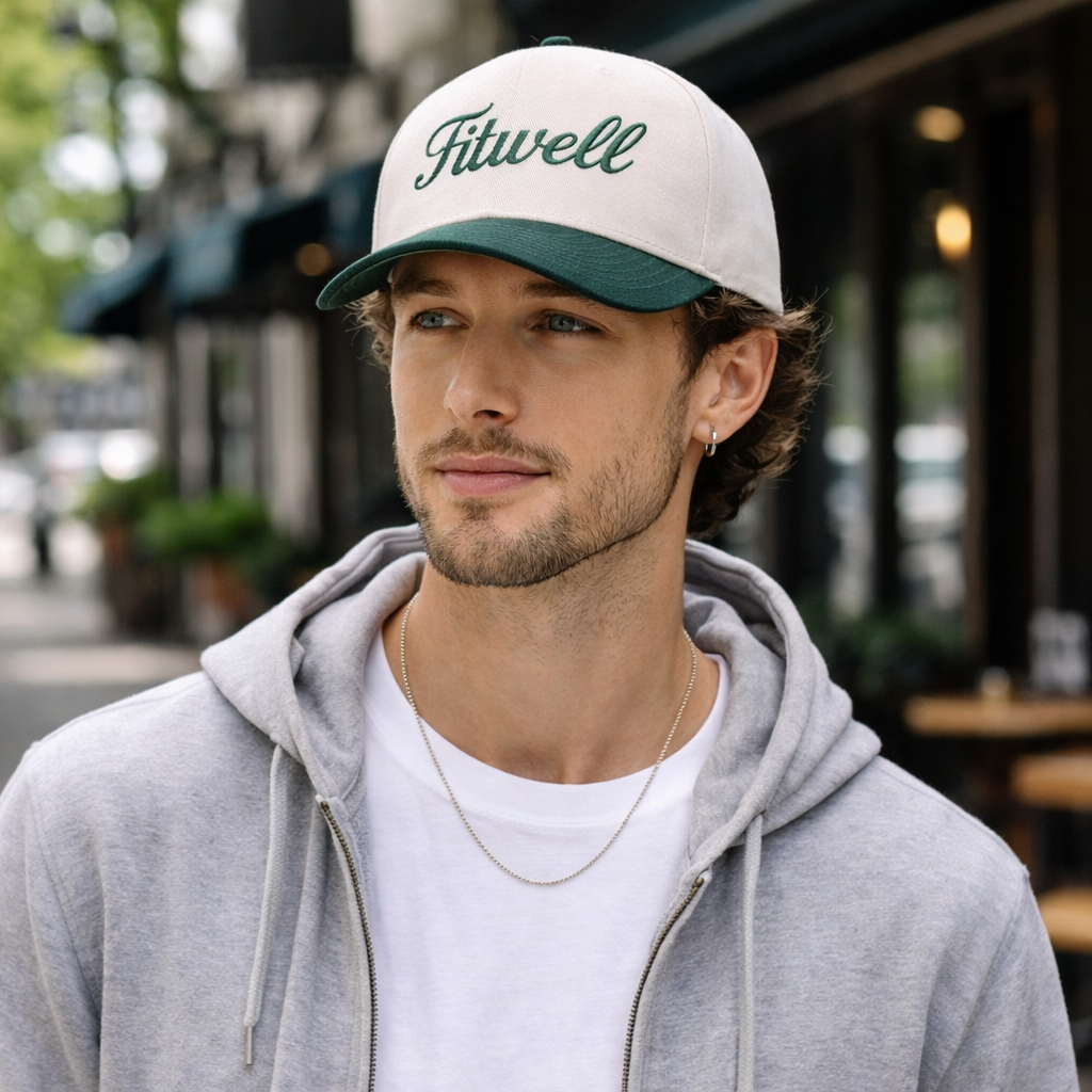 Anomaly Two-Tone Cotton Baseball Cap with Flat Embroidery