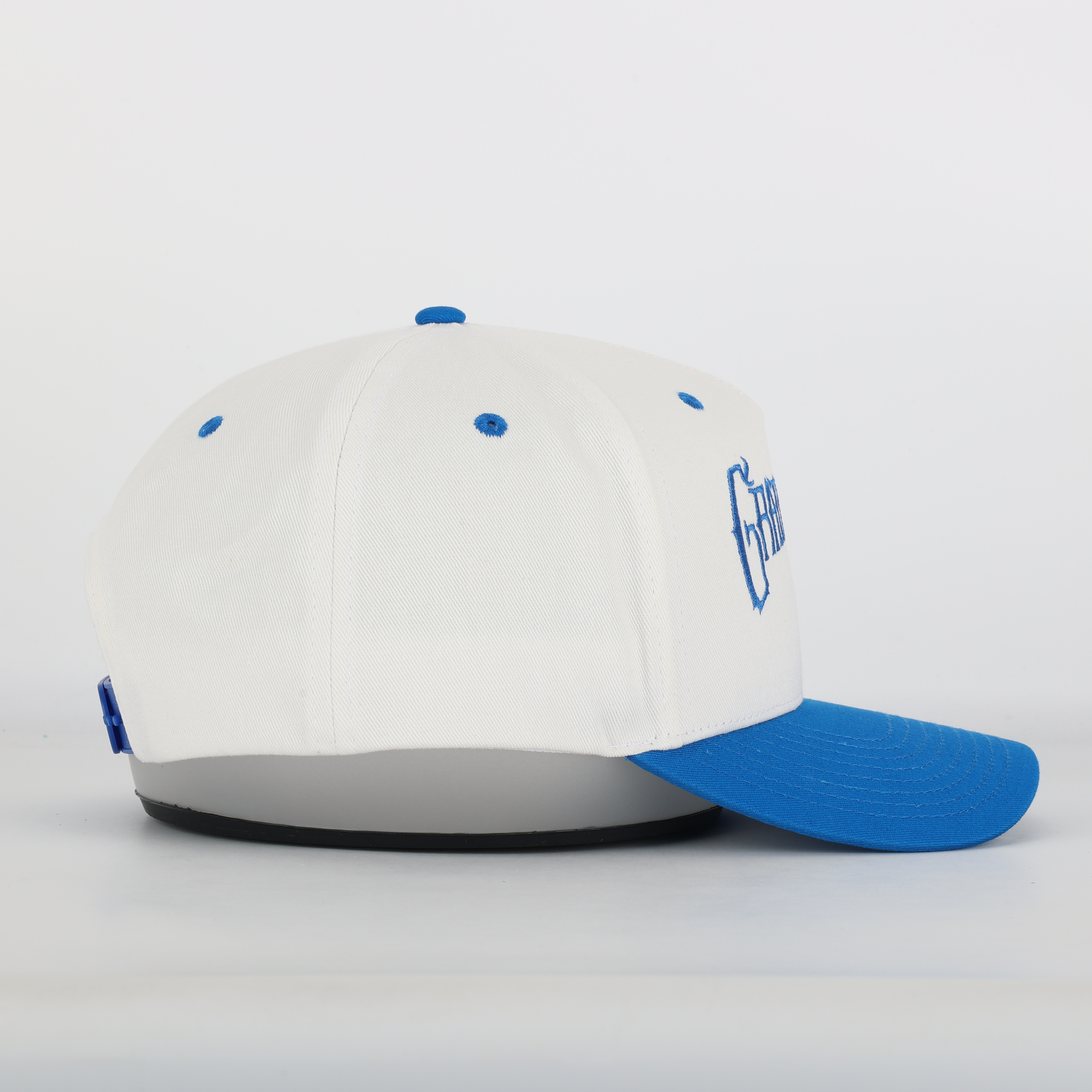 Grateful Dad Two-Tone Baseball Cap – Blue Brim Flat Embroidery Hat