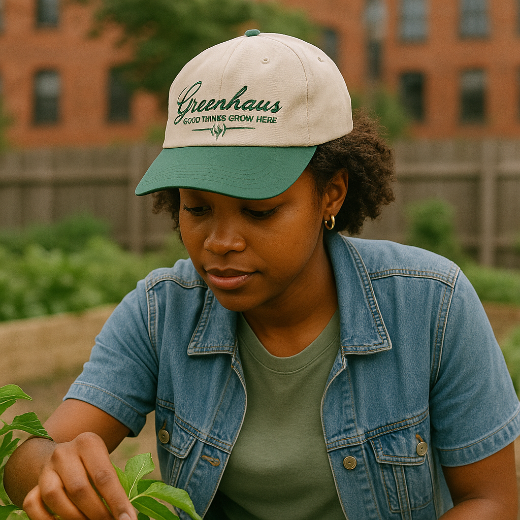 Greenhaus Two‑Tone Cotton Twill 5‑Panel Baseball Cap