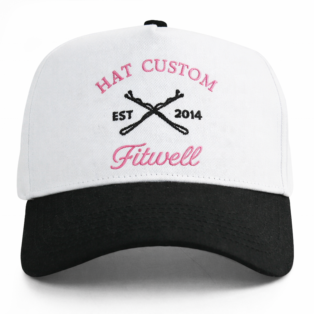 Salon Norrell Pretty Hair Club Baseball Cap – White & Black Two-Tone Design