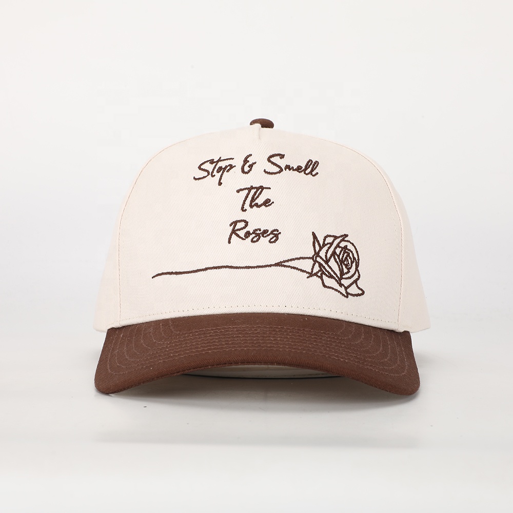 Two-Tone Baseball Cap with &quotStop & Smell the Roses