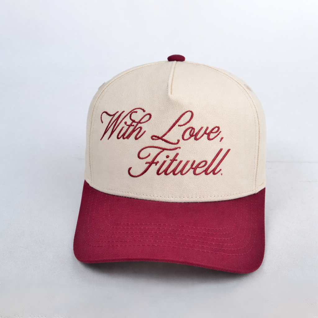 Two-Tone “With Love, From Nashville” Embroidered Baseball Cap – 5 Panel Cotton Hat