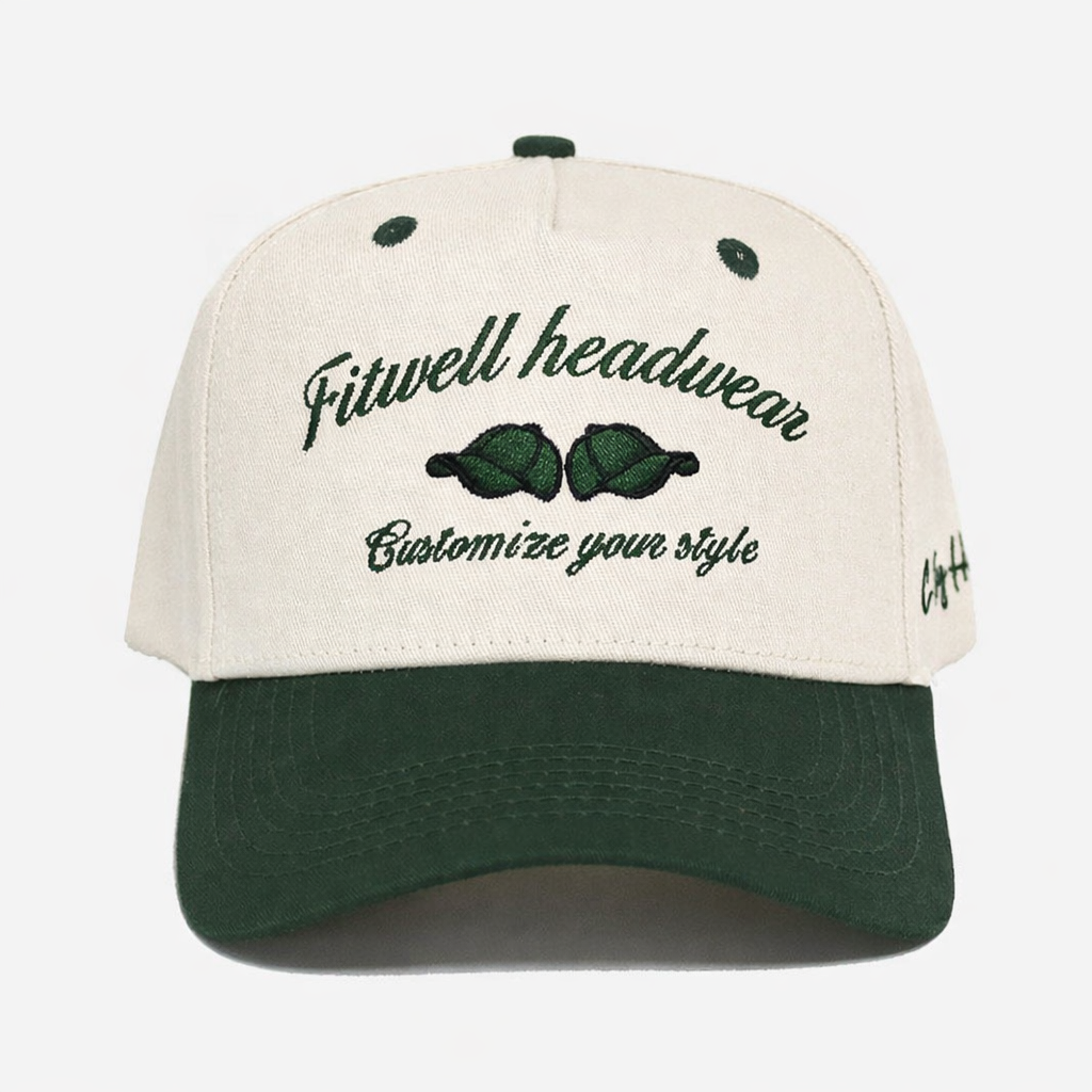 C-ray Two-Tone Embroidered Cotton Baseball Cap – Casual Custom Look