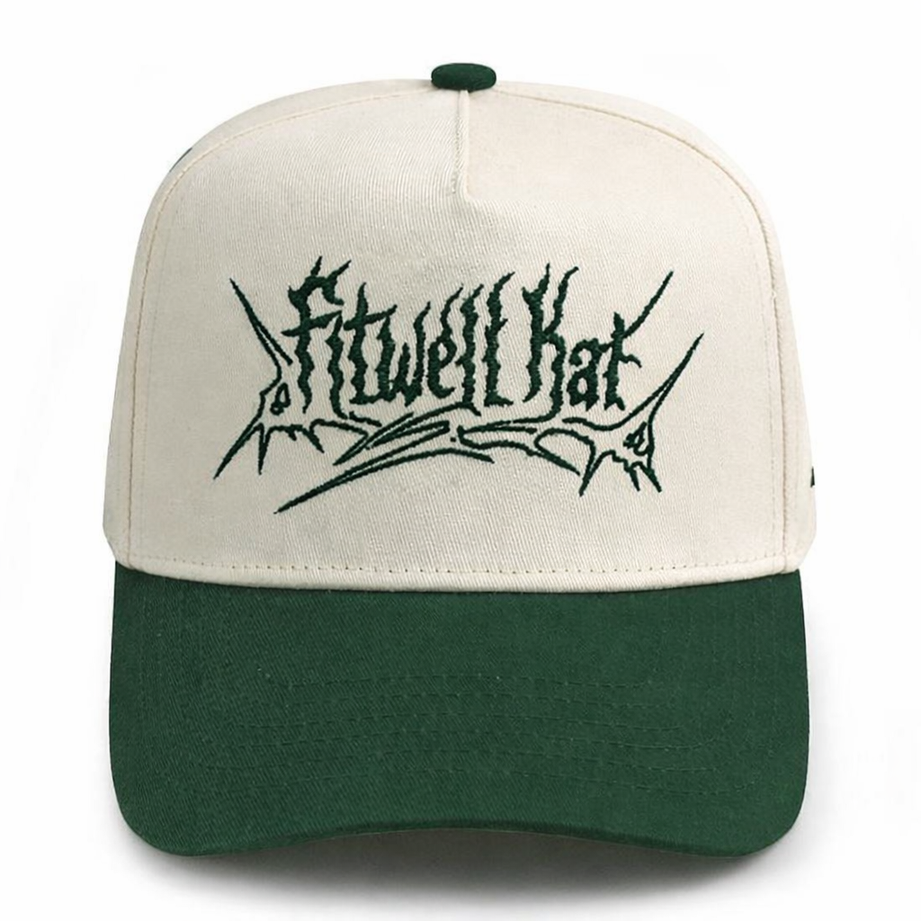 Two-Tone 5-Panel Cotton Twill Baseball Cap with Flat Embroidery Logo