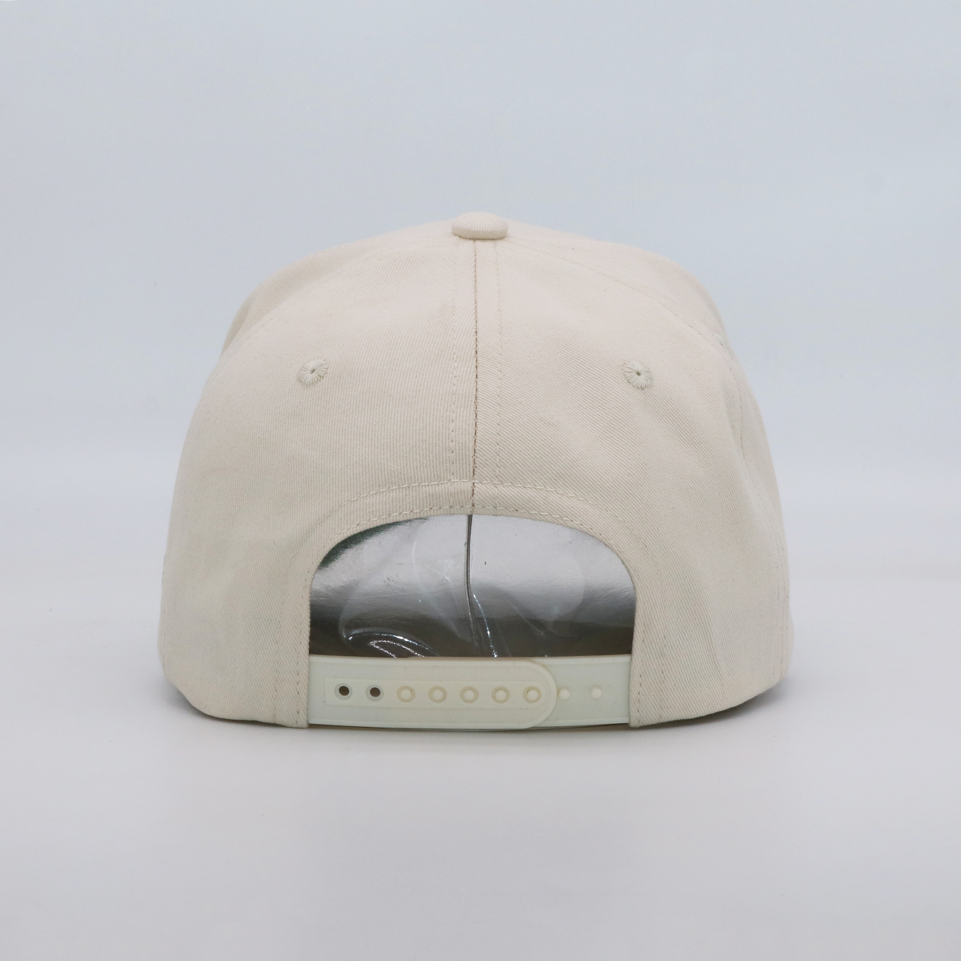 Two-Tone Cotton Baseball Cap with Flat Embroidered Logo – Green & Cream