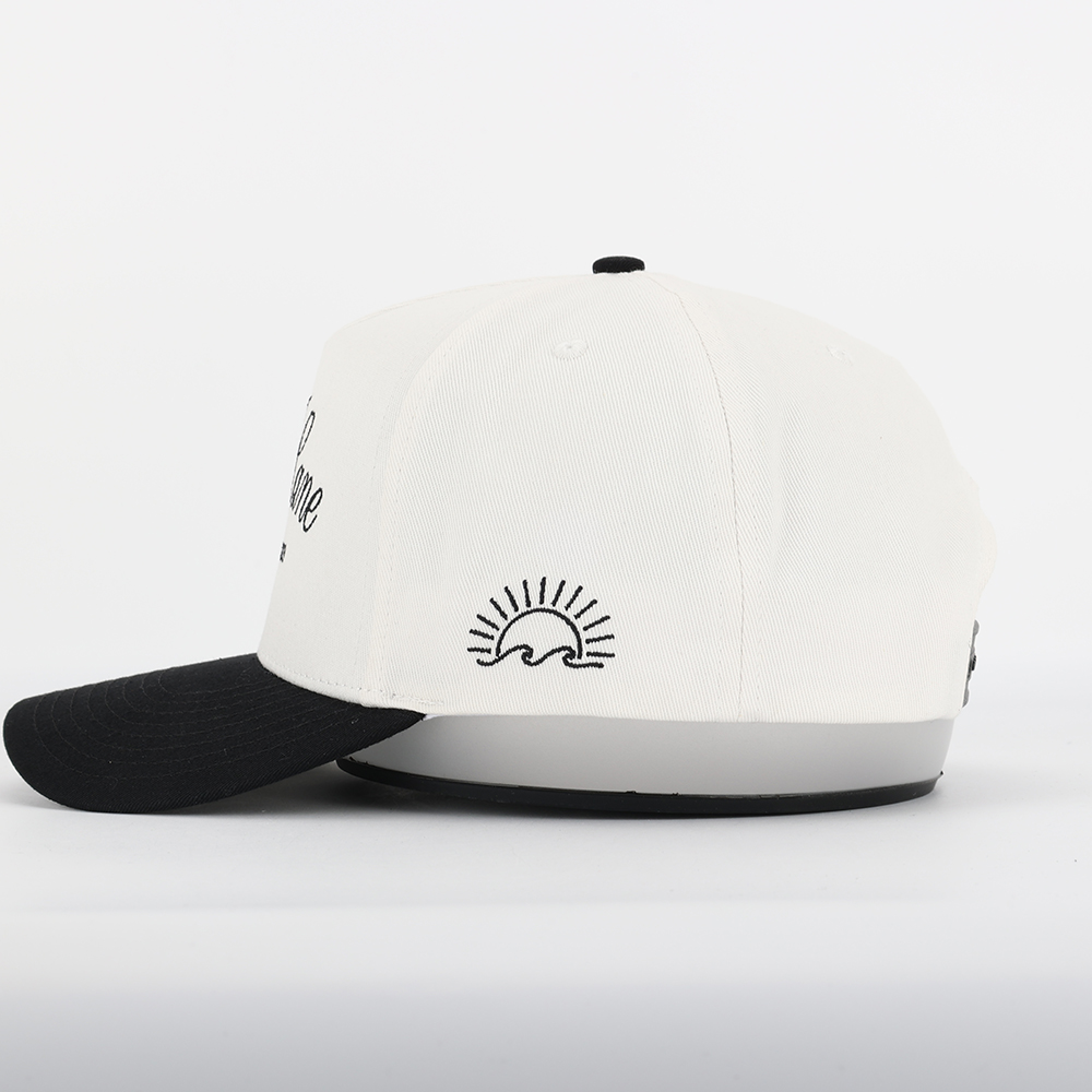 Rose Lane Embroidered Two-Tone Baseball Cap – 5 Panel Cotton Twill Hat