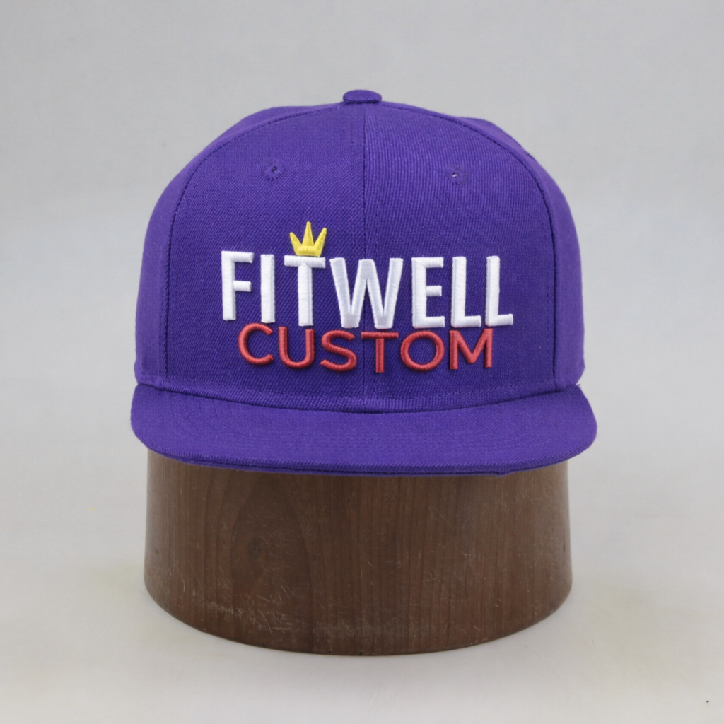 Cream and Green Sunday Embroidered Cotton Baseball Cap