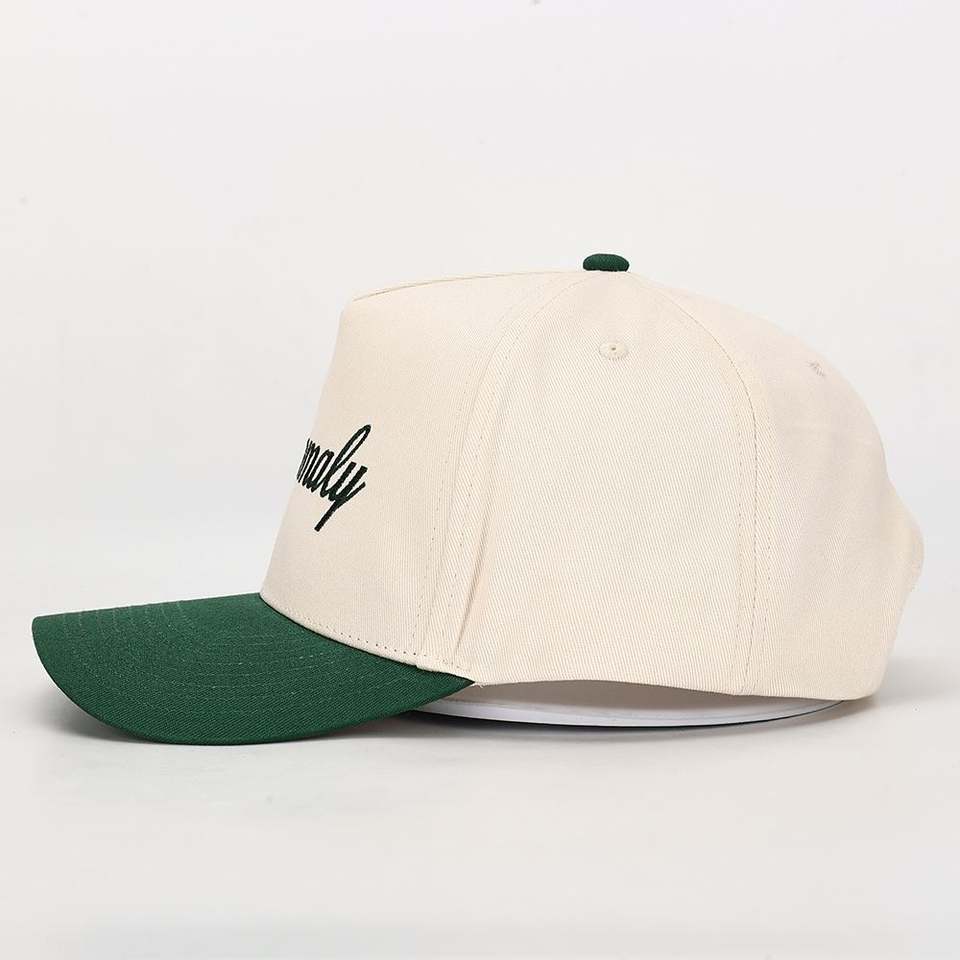 Anomaly Two-Tone Cotton Baseball Cap with Flat Embroidery