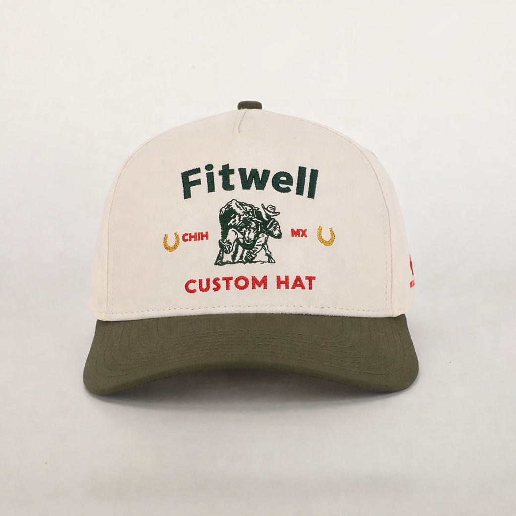 Rattler Wrestling Cotton Baseball Cap – Two-Tone Embroidered Hat