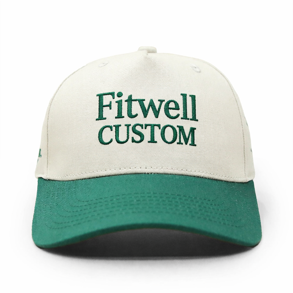 Golden Hour Embroidered Baseball Cap – Classic Two-Tone Cotton Hat