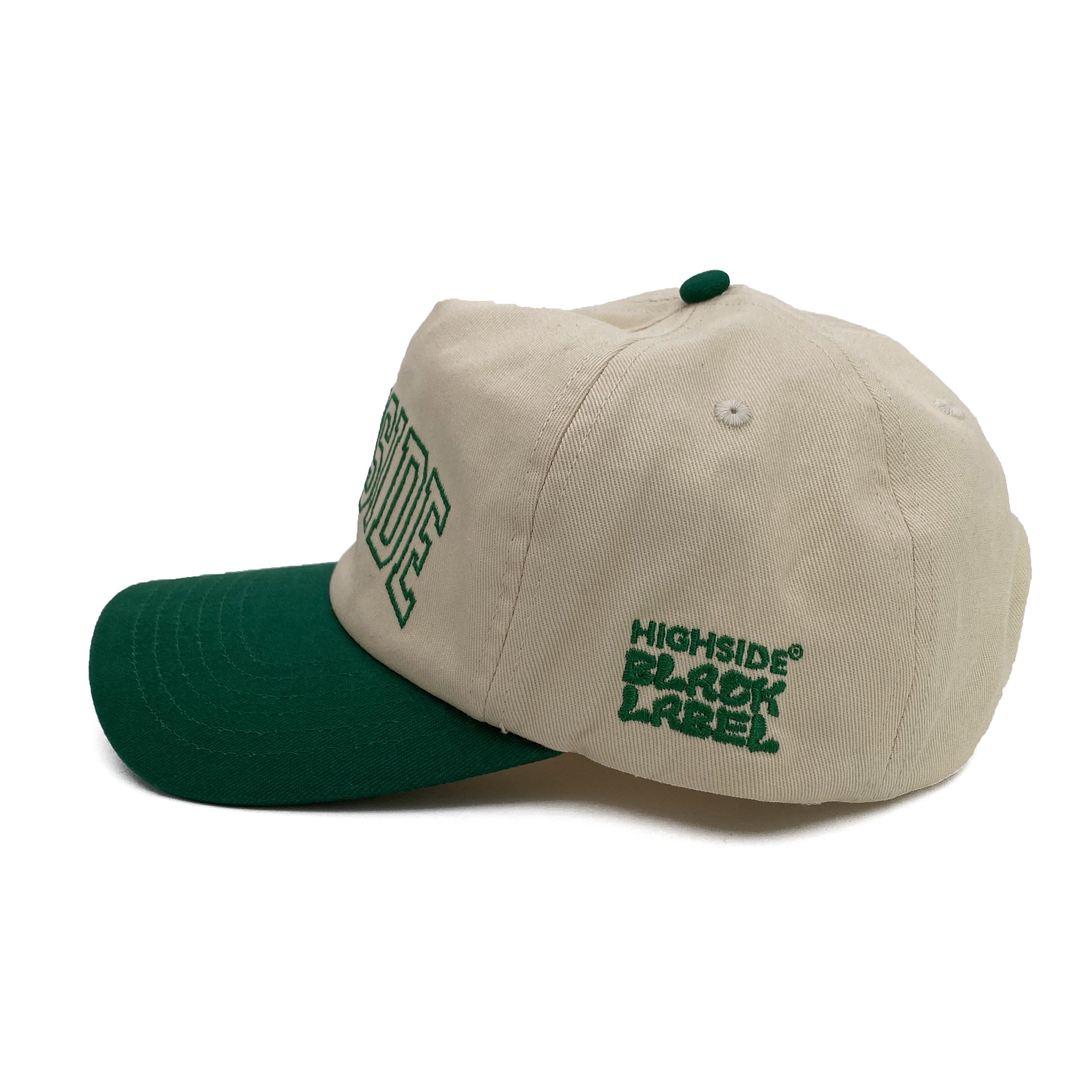 Two-Tone 5 Panel Cotton Twill Cap with Flat Embroidery