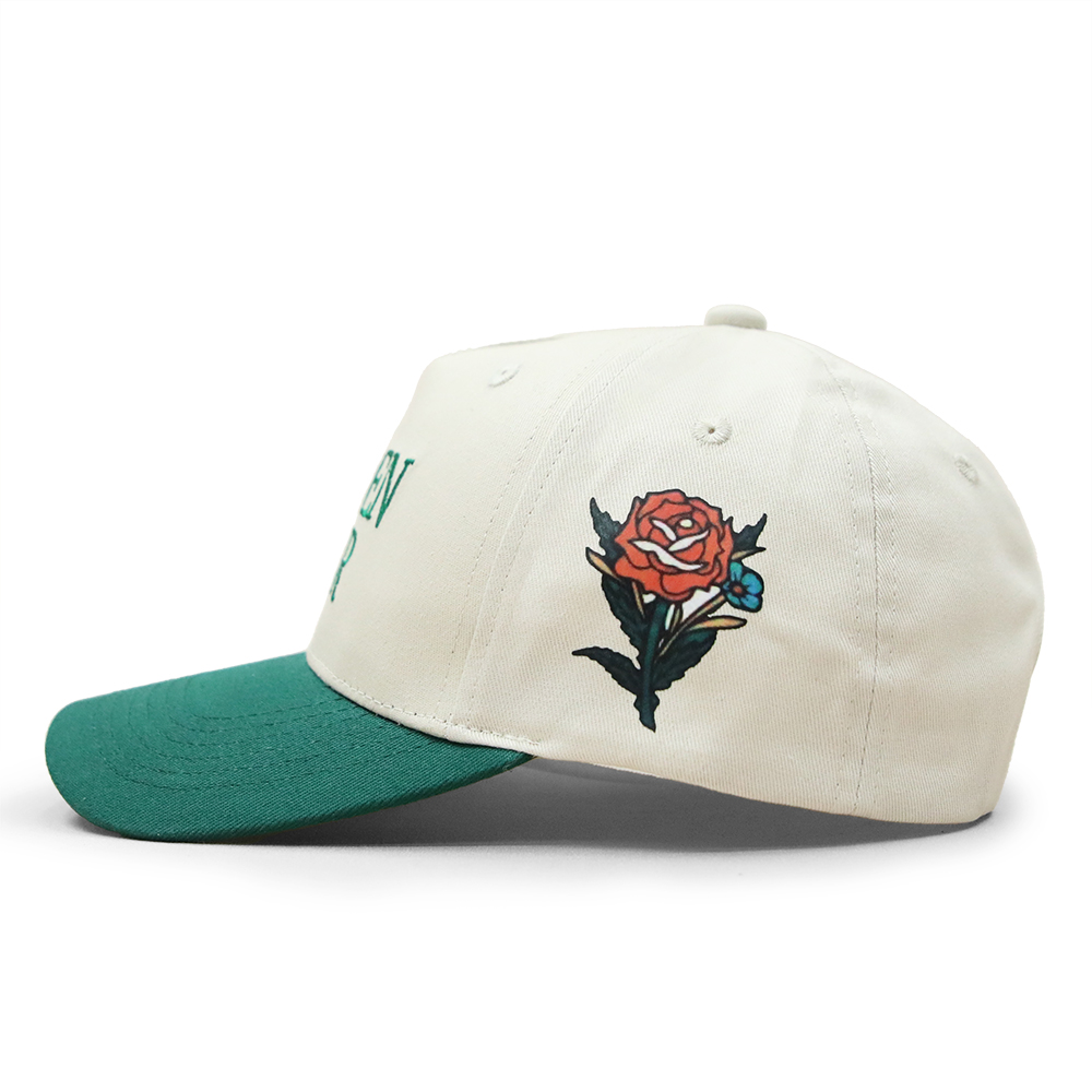 Golden Hour Embroidered Baseball Cap – Classic Two-Tone Cotton Hat