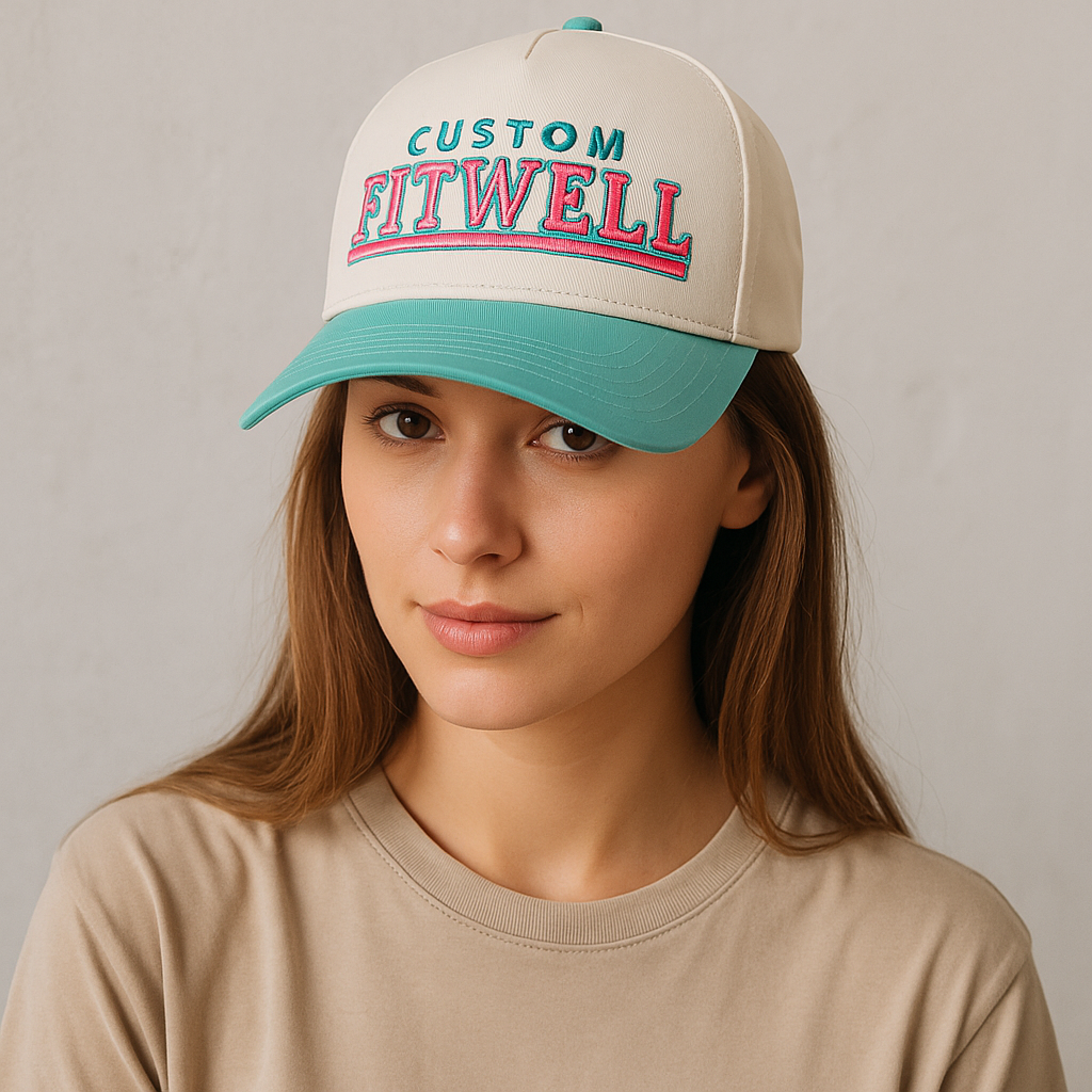 Victor AHMIR Embroidered Two-Tone Cotton Baseball Cap