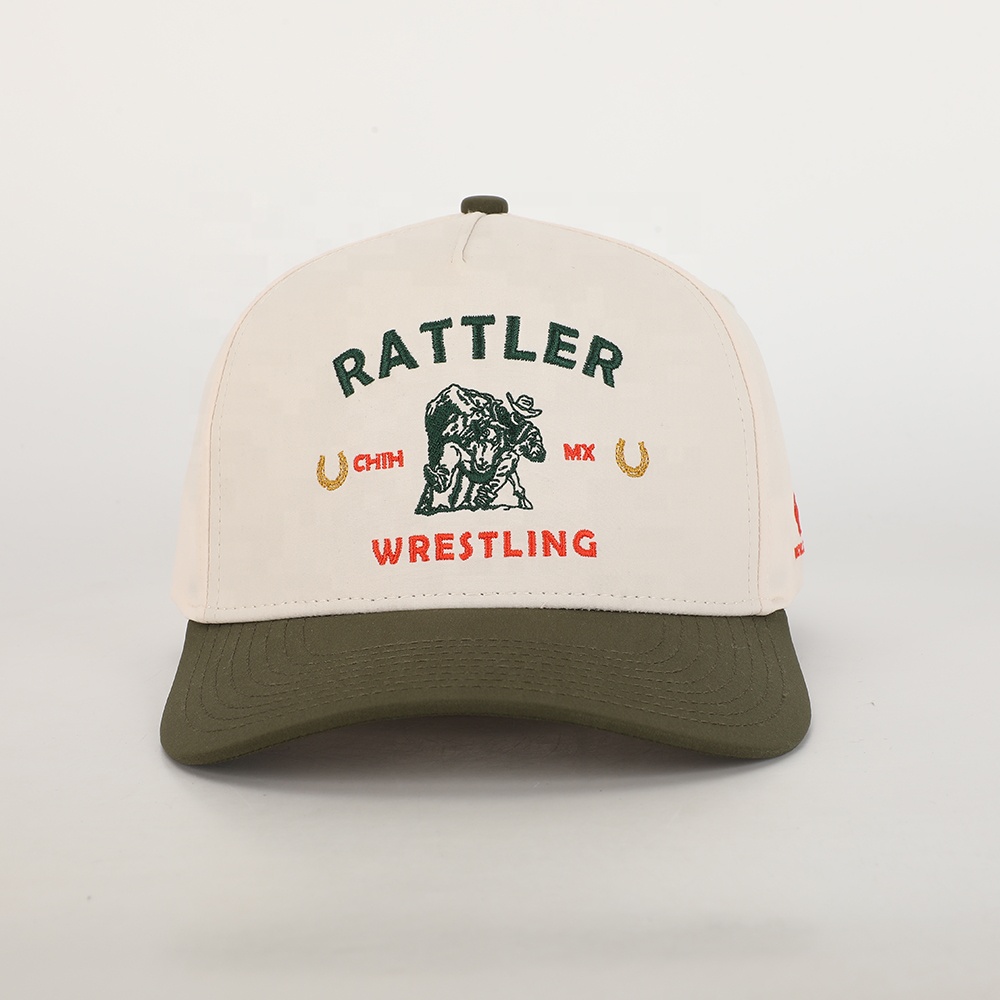 Rattler Wrestling Cotton Baseball Cap – Two-Tone Embroidered Hat