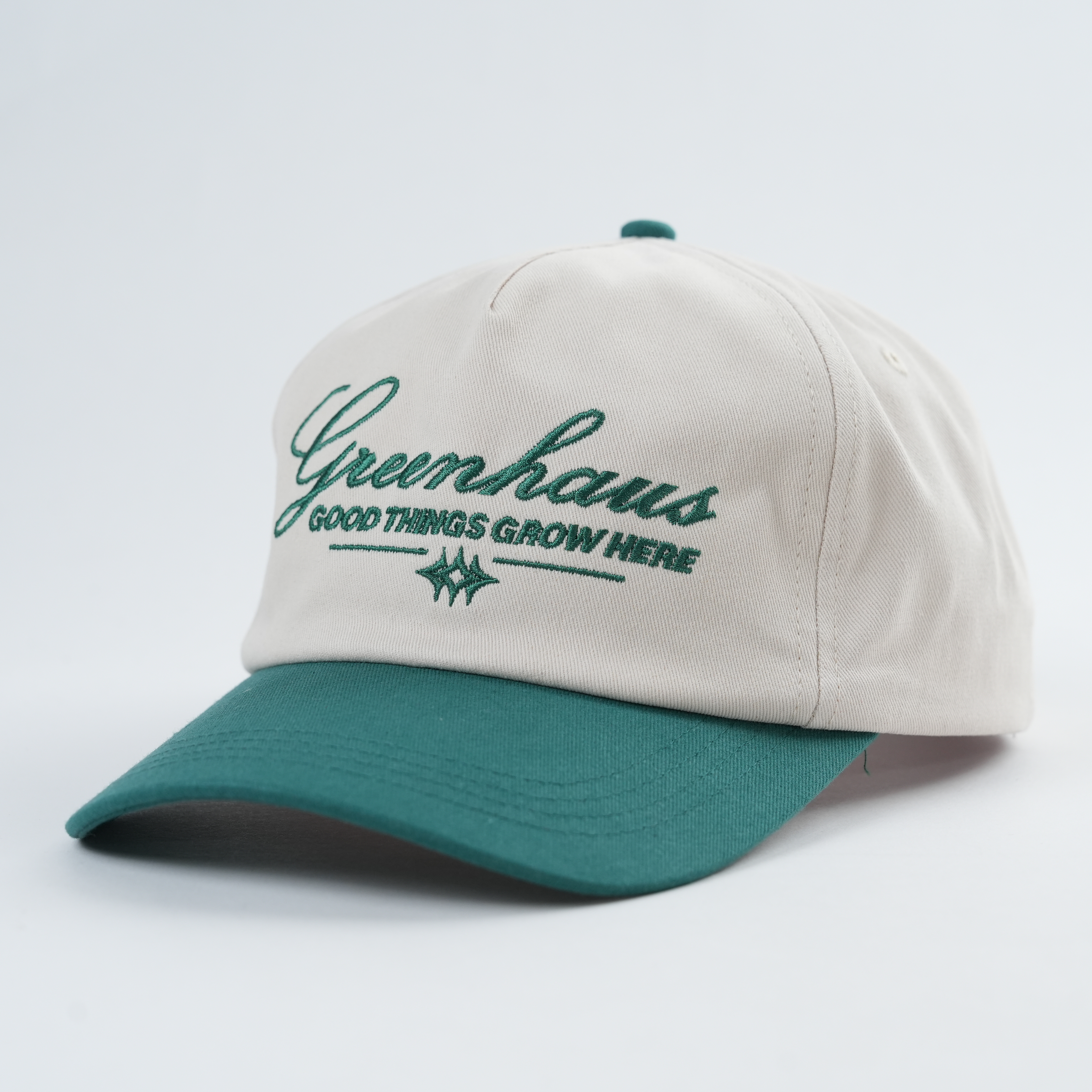 Greenhaus Two‑Tone Cotton Twill 5‑Panel Baseball Cap