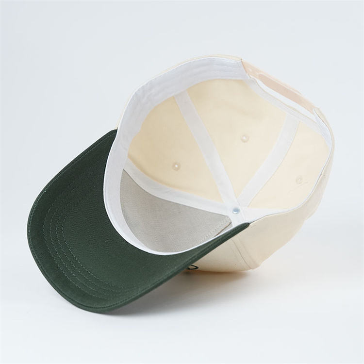 Stylish Two-Tone Cotton Twill Baseball Hat – Modern Embroidered Logo Cap