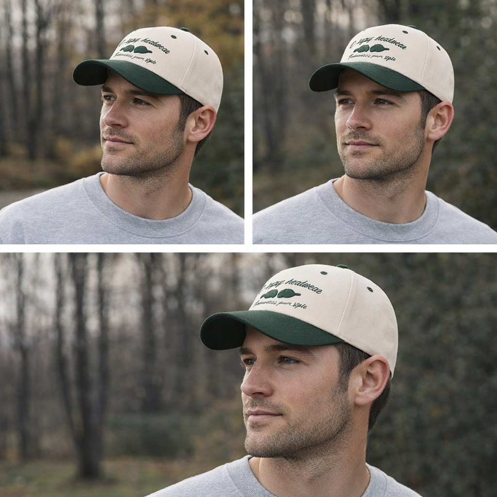 C-ray Two-Tone Embroidered Cotton Baseball Cap – Casual Custom Look