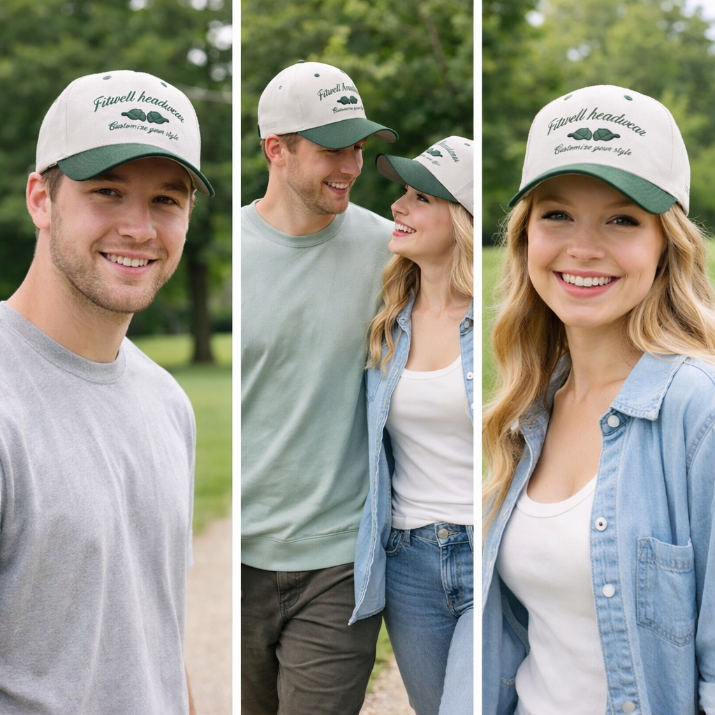 C-ray Two-Tone Embroidered Cotton Baseball Cap – Casual Custom Look