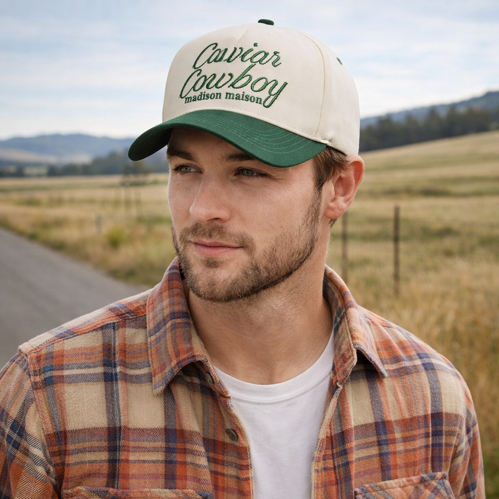 Two-Tone 5 Panel Cotton Twill Baseball Cap with Flat Embroidery