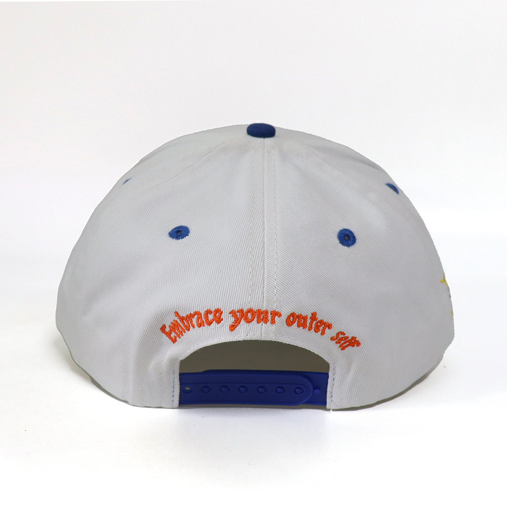 Stylish Two-Tone Embroidered 5-Panel Baseball Hat
