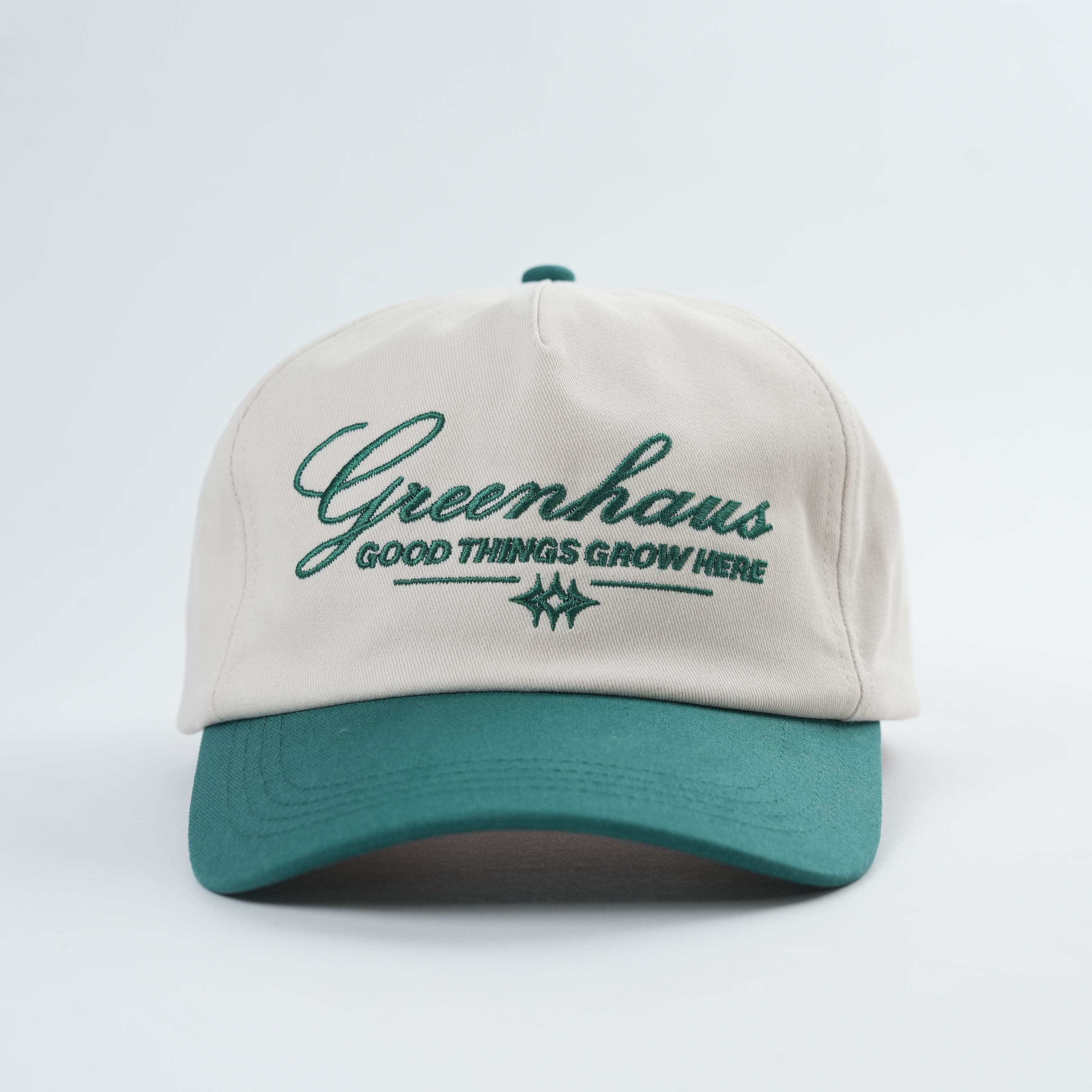 Greenhaus Two‑Tone Cotton Twill 5‑Panel Baseball Cap