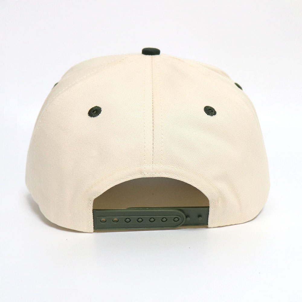Number One Flat Embroidery Baseball Cap – Two‑Tone Cotton Twill 5‑Panel Hat