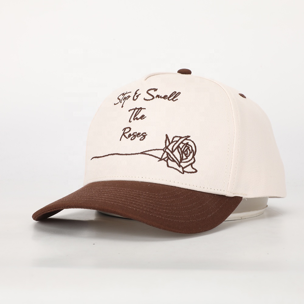 Two-Tone Baseball Cap with &quotStop & Smell the Roses